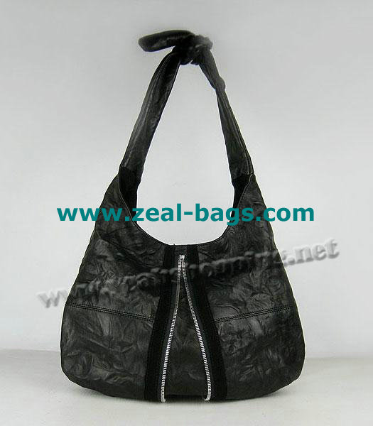 AAA Replica Alexander Wang Donna Hobo Should Bag Black Lambskin